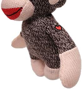 Plushland Original Mono Curioso Marrón de Calceti, Tejido a Mano, J...