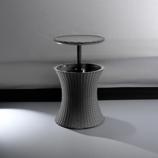 Keter Pacific Cool Bar Muebles de patio al aire libre y mesa auxili...