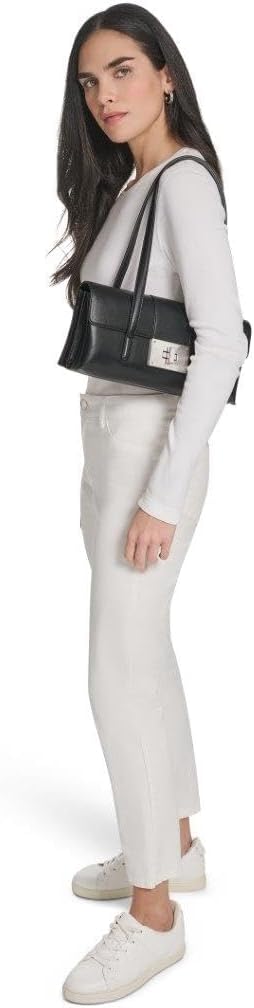 Calvin Klein Saige - Hombros con solapa de triple compartimento, ne...
