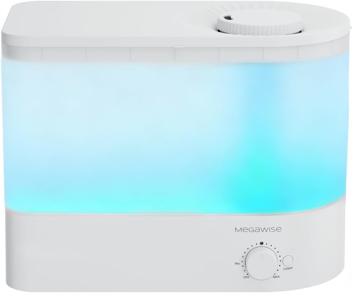 MEGAWISE Humidificador 6L, humidificador ultrasónico de niebla fría...