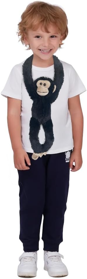 Hideekoog Monos de peluche colgantes, 2 piezas de mono chimpancé, h...