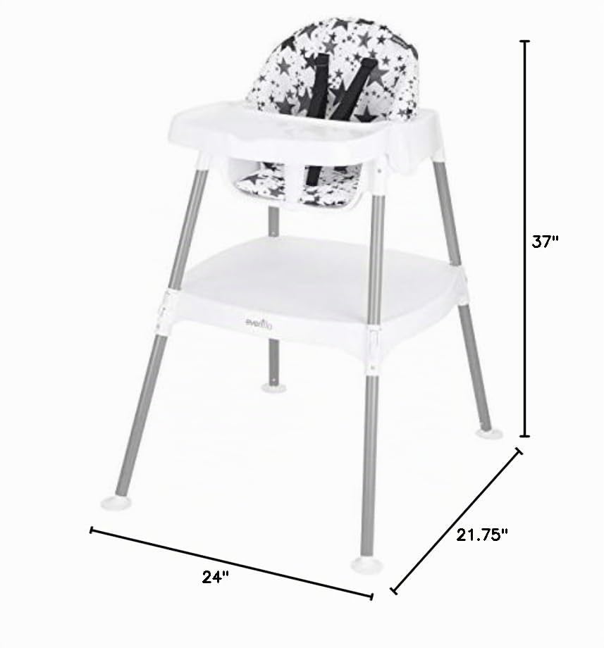 Evenflo 4-en-1 Eat & Grow Silla alta convertible, Poliéster