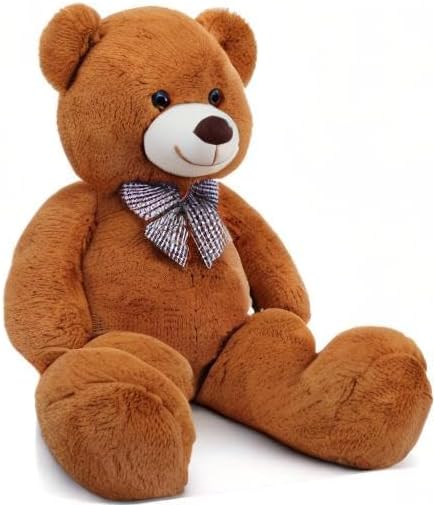 MaoGoLan Oso de peluche gigante marrón de 4 pies, adorable y tierno...