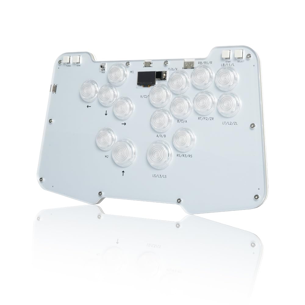 BITFUNX Duelpad Controlador sin palanca Arcade Stick, Controlador A...