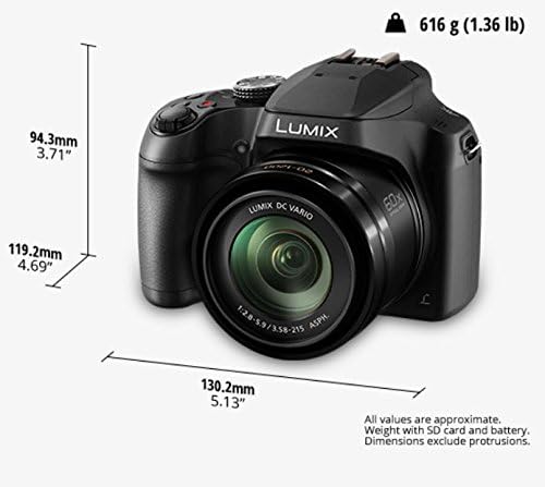 Panasonic - Cámara digital LUMIX DMC-FZ70 de 16.1 MP