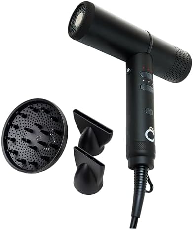 O2 Secador de pelo hipersónico con difusor, secador iónico profesio...