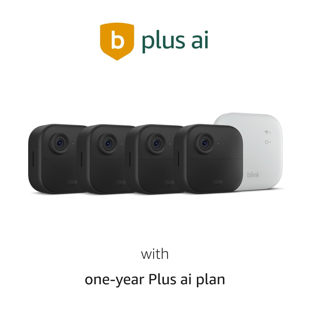 Blink Outdoor 4 XR con Plan Anual Plus Ai - Cámara de seguridad int...