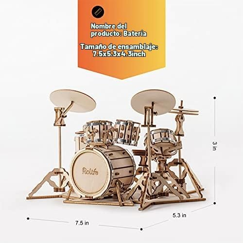 Rolife Kit de modelos de rompecabezas de madera 3D para adultos y a...