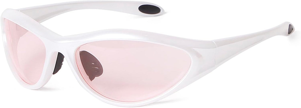 ADE WU Gafas de sol Y2K Rave de moda envolventes gafas de sol depor...