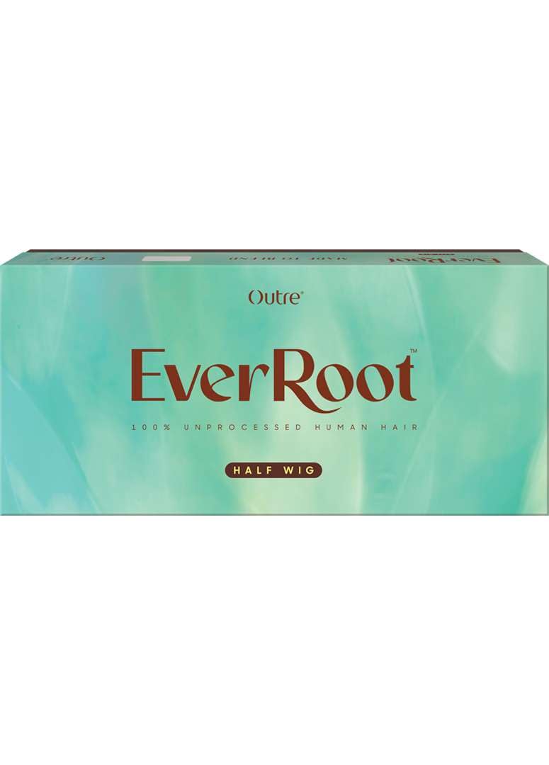 Outre EverRoot - Media peluca de cabello humano - Yaki lacio de 22...