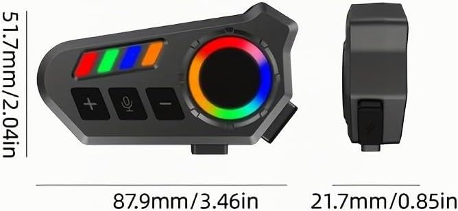 DVKIX Auriculares Bluetooth para casco de motocicleta, batería 40H,...
