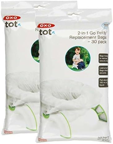 OXO Tot 2 en 1 Go - Bolsas de repuesto para orinales, 60 unidades