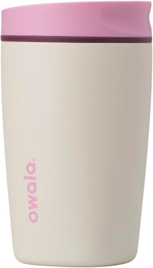 Owala SmoothSip Slider - Vaso de café aislado de acero inoxidable,...