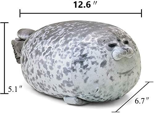 MerryXD Chubby Blob Seal - Almohada de peluche de algodón de peluch...