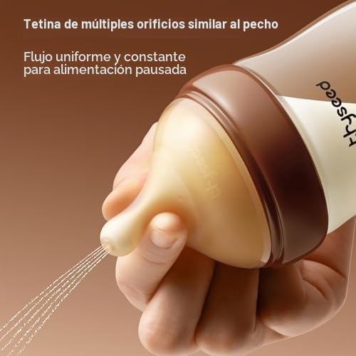 Thyseed PPSU Biberones Anticólicos Naturales para Bebés | Biberón d...