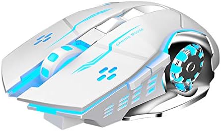 AULA Combo de teclado y mouse blancos para juegos (teclados mecánic...
