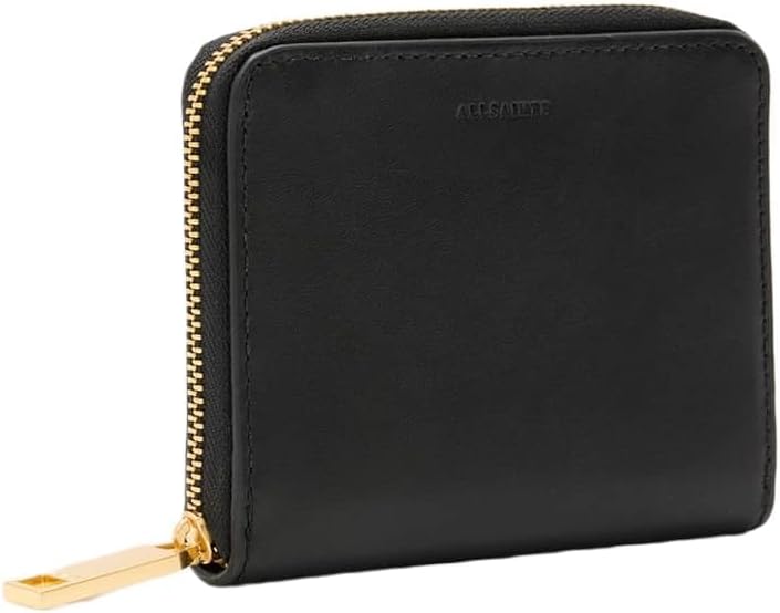 AllSaints, Negro, Talla única, Cartera con cremallera hexagonal Lena
