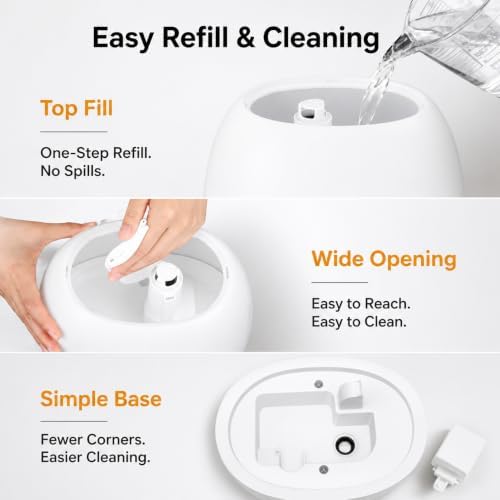 BOXING Paquete de confort para dormitorio: humidificador de 3 L + d...