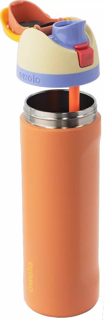 Owala FreeSip - Botella de agua de acero inoxidable, merengue de li...