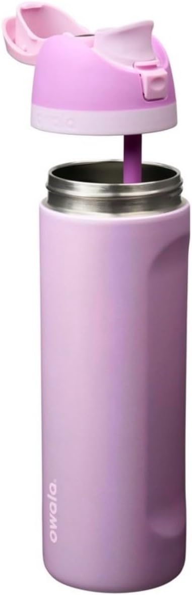 Owala Botella de agua aislada FreeSip de 24 onzas líquidas, First C...