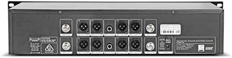 Sistema de micrófono inalámbrico UHF de 8 canales Lavalier Mic Body...
