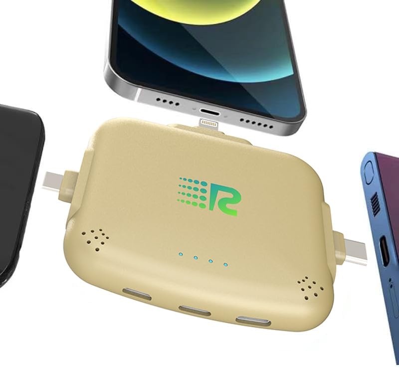 Rush Charge Universe Mini Power Bank Cargador portátil Lightning US...