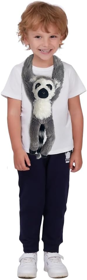Hideekoog Animales de peluche colgantes, 2 piezas de perezoso lémur...