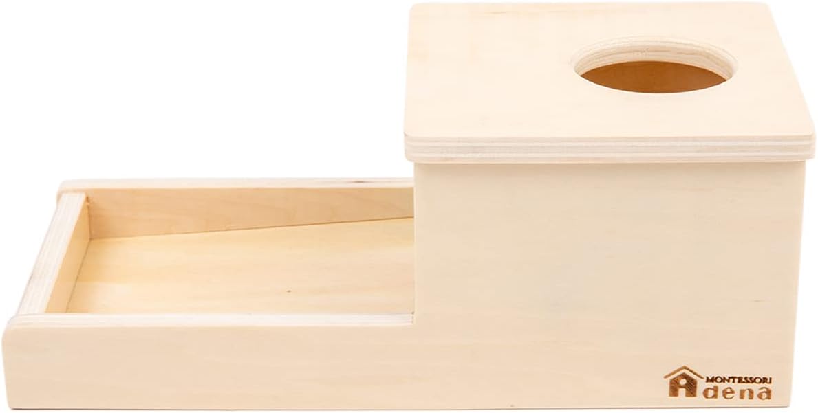 Adena Montessori Juguete de Madera para Bebé de 6-12 Meses, 3 Pelot...