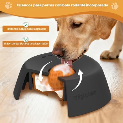 Yipetor Cuenco de lamer para perros, juguetes de rompecabezas de |...