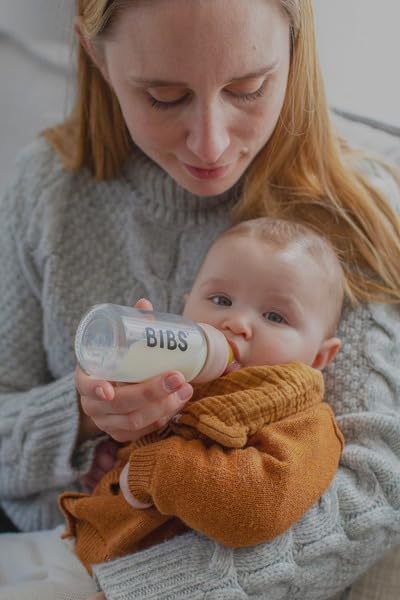 BIBS - Juego completo de biberón de vidrio para bebé, 110 ml | Sin...
