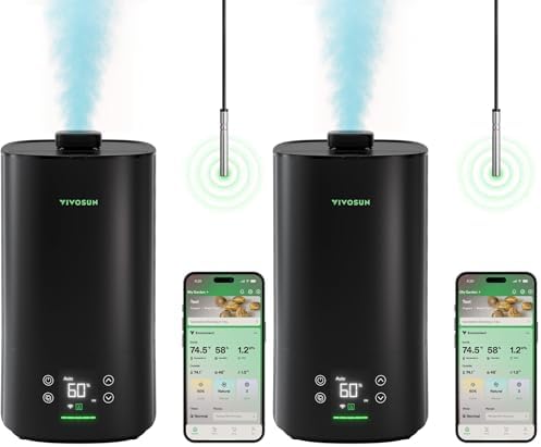 VIVOSUN AeroStream H05 Humidificador inteligente Wi-Fi, humidificad...