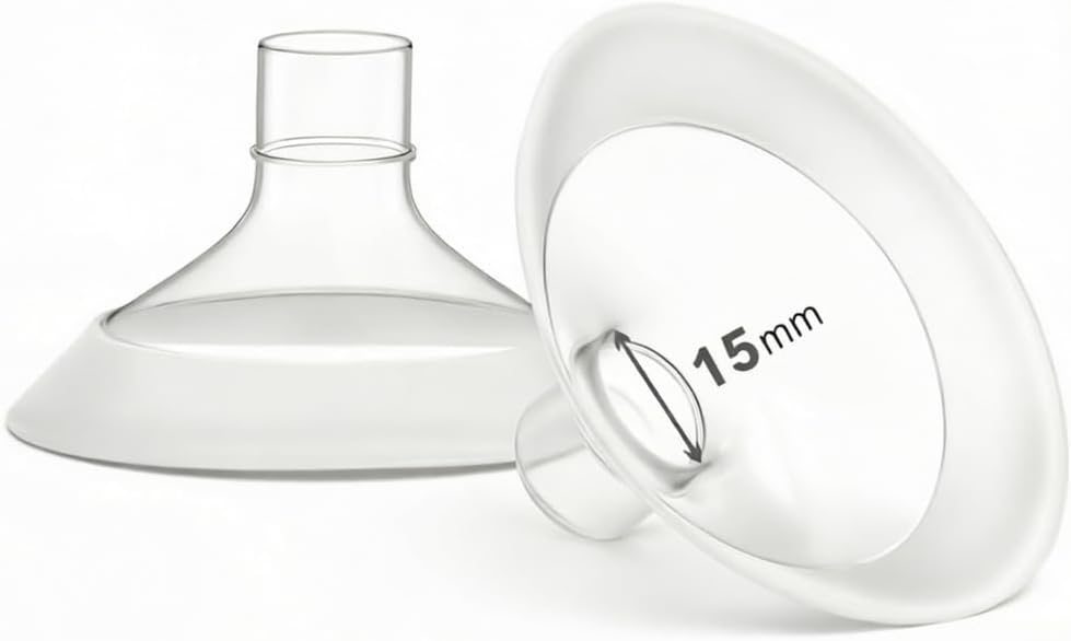 Paquete de 2 bridas de bomba de 0.591 in para Medela, compatibles c...