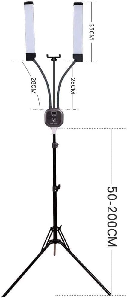 GSKAIWEN Luz de video LED regulable de 50 W con bolsa de trípode, k...