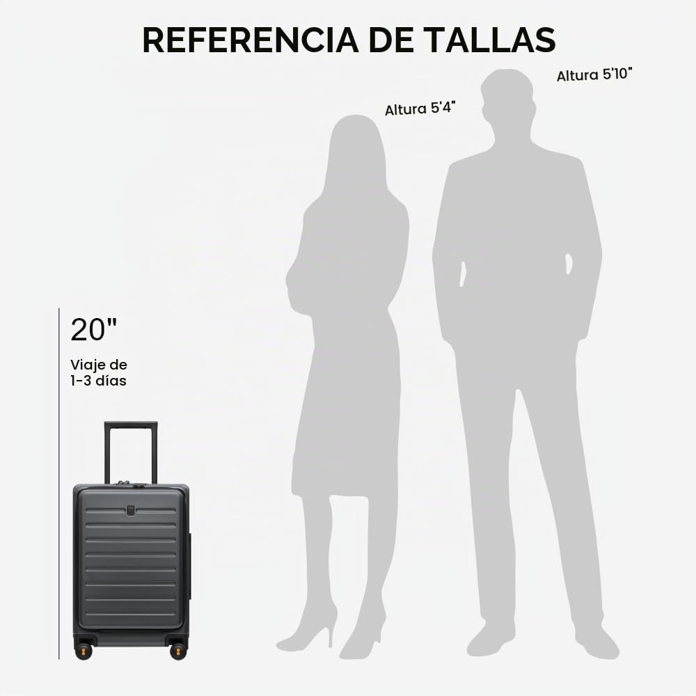 Maleta de cabina LEVEL8 Road Runner con compartimento, maleta rodan...