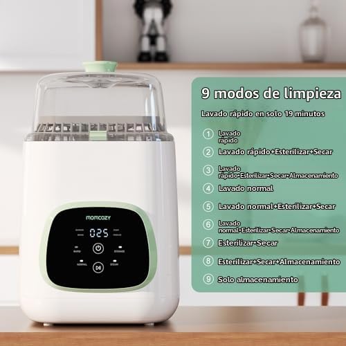 Momcozy KleanPal Pro - Lavadora de biberones y bloque de lavado ofi...