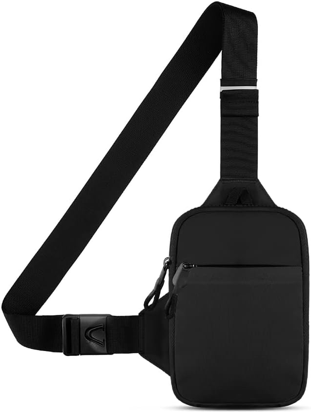Simptech Mini bolsa cruzada \u2013 Riñonera de doble bolsillo resis...