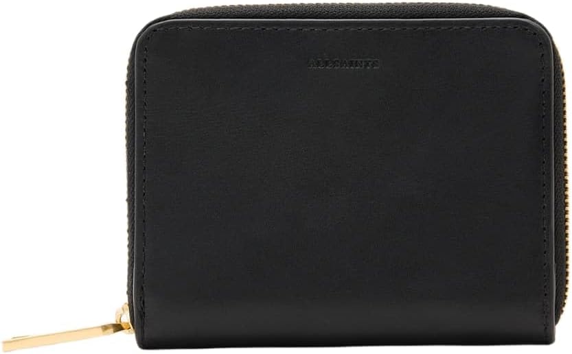 AllSaints, Negro, Talla única, Cartera con cremallera hexagonal Lena