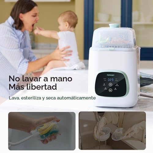 Momcozy KleanPal Pro - Lavadora de biberones y manguera de drenaje...