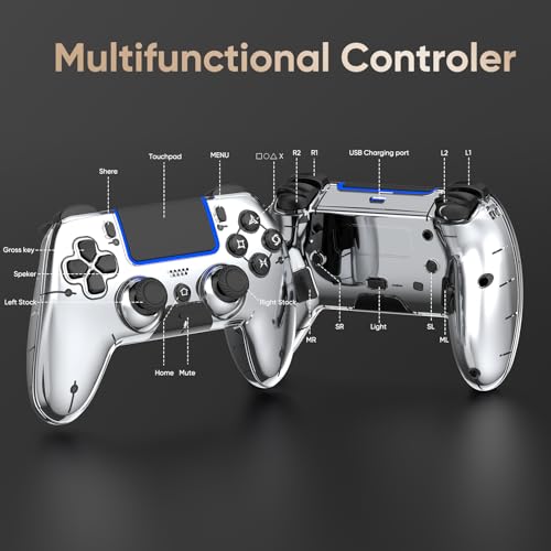 BETMI Controlador inalámbrico para PS5\/PS5 Pro\/Slim\/PC\/Steam De...