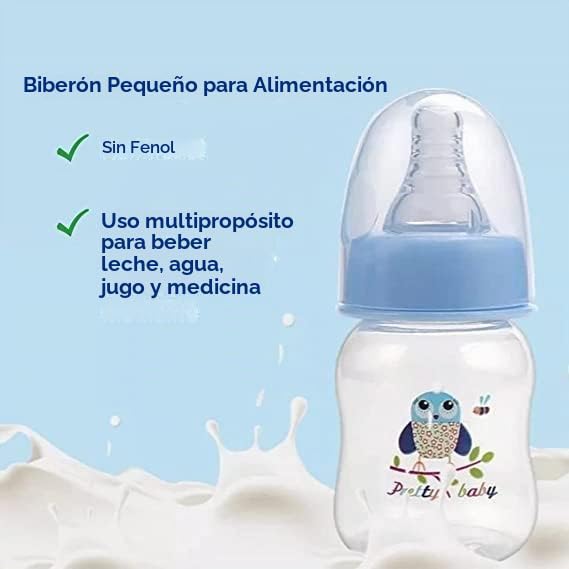 Pretty Baby Paquete de 4 biberones anticólicos de 2 oz (2.0 fl oz)...