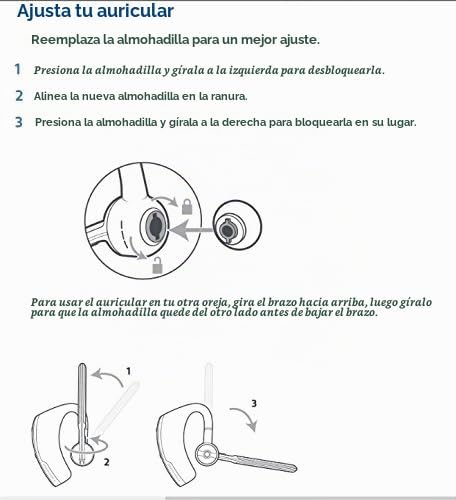 Plantronics Auriculares mono manos libres Bluetooth inalámbricos Vo...