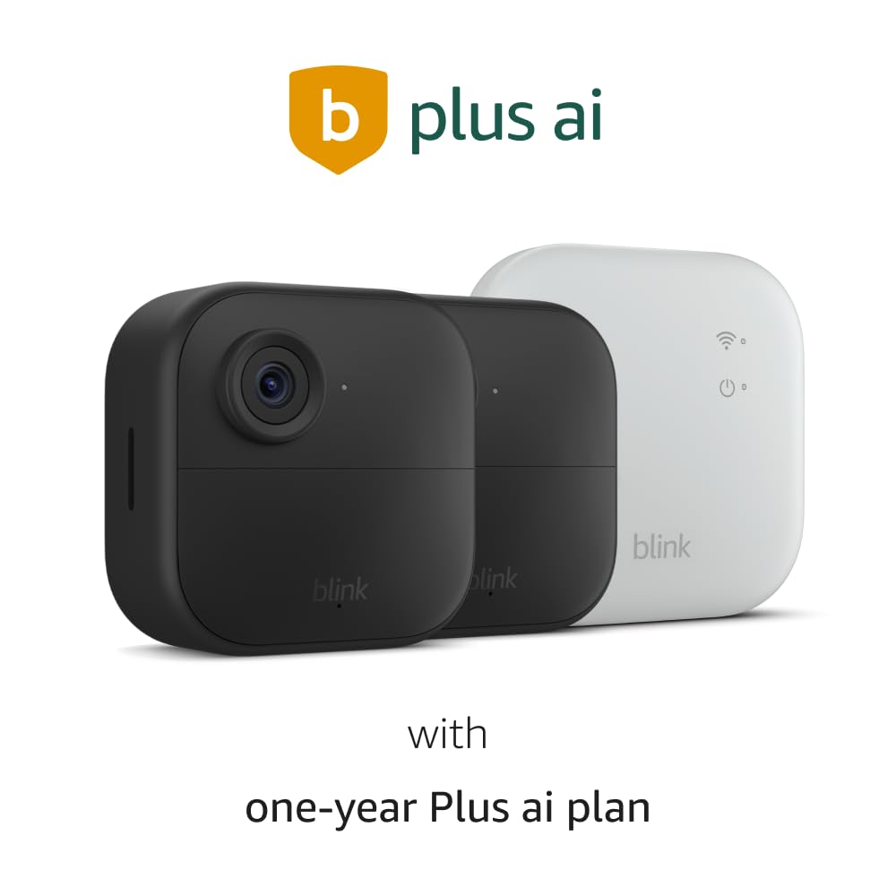 Blink Outdoor 4 XR con plan anual Plus Ai - Cámara de seguridad int...