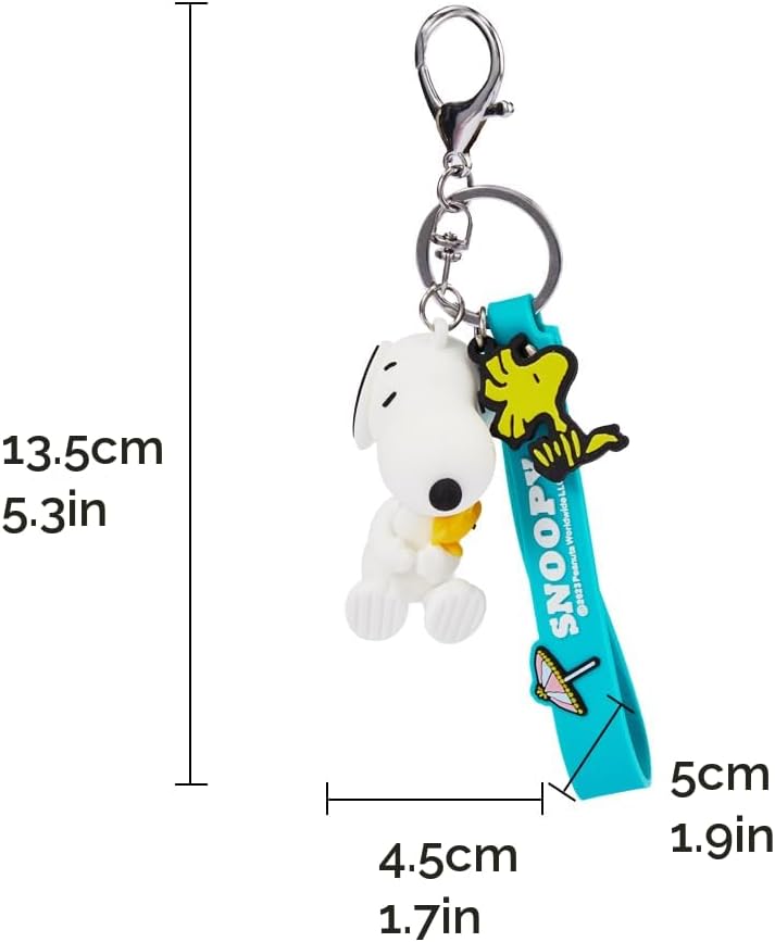MINISO Snoopy Llavero Colección de Dijes para Bolsa Peanuts Lindo D...