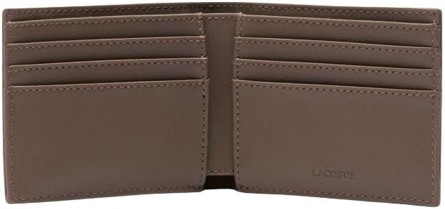 Lacoste Billetera clásica pequeña plegable para hombre, Colmenilla,...
