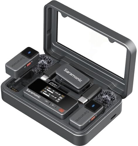 Saramonic Micrófono inalámbrico de aire para iPhone\/cámara\/Androi...