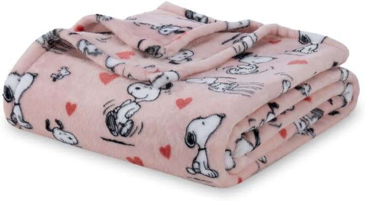 Berkshire Blanket Manta de felpa de lujo VelvetLoft® de Peanuts® co...