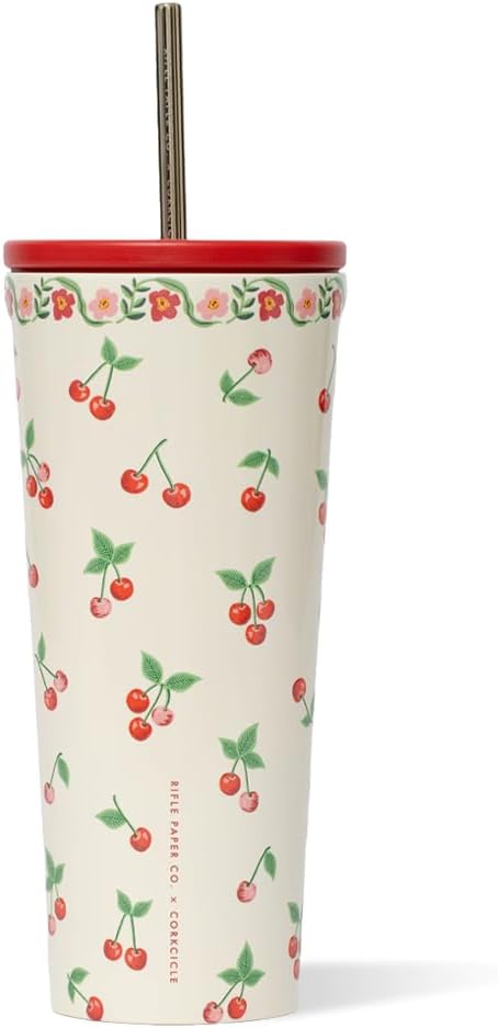 Corkcicle x Rifle Paper Co. Taza Aislada para Bebidas Frías con Tap...