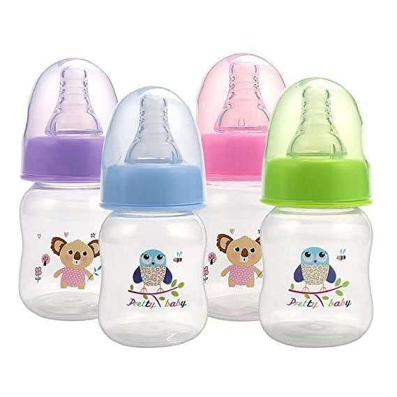 Pretty Baby Paquete de 4 biberones anticólicos de 2 oz (2.0 fl oz)...