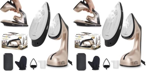 True &amp; Tidy DuoPress - Plancha 2 en 1 para ropa con suela desmo...