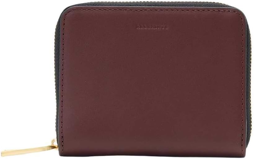 AllSaints Cartera con cremallera hexagonal Lena, Rojo oscuro